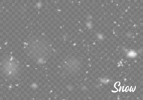 Vector snow isolated. Snowfall Stock Illustration