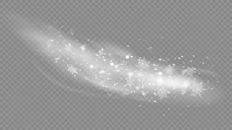 Vector snow isolated. Snowfall Stock Illustration