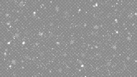 Vector snow isolated. Snowfall Stock Illustration