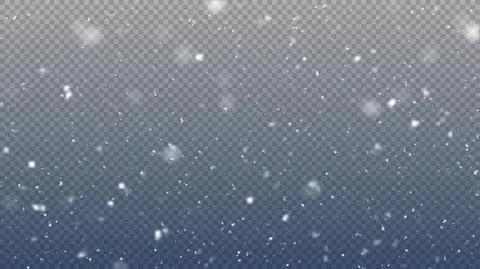Vector snow isolated. Snowfall Stock Illustration