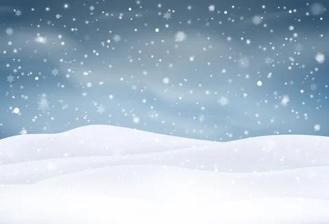 Vector snow isolated. Snowfall Stock Illustration