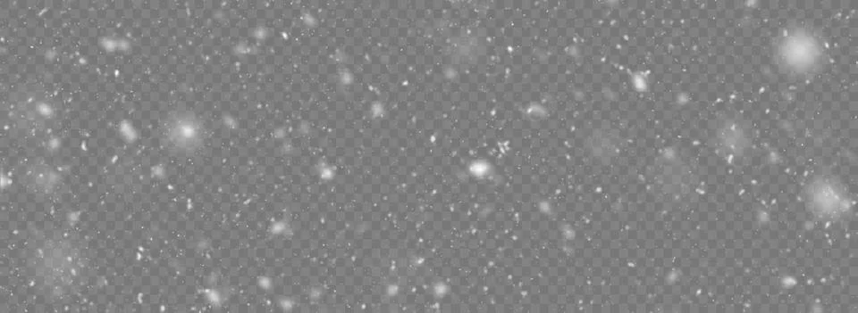 Vector snow isolated. Snowfall Stock Illustration