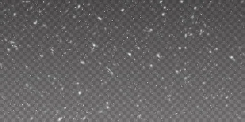 Vector snow isolated. Snowfall Stock Illustration
