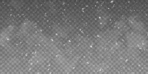 Vector snow isolated. Snowfall Stock Illustration