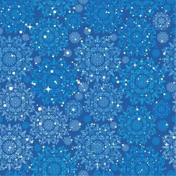 Vector snow pattern Stock Illustration