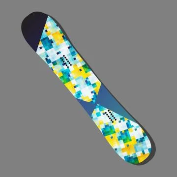 Vector snowboard design Stock Illustration