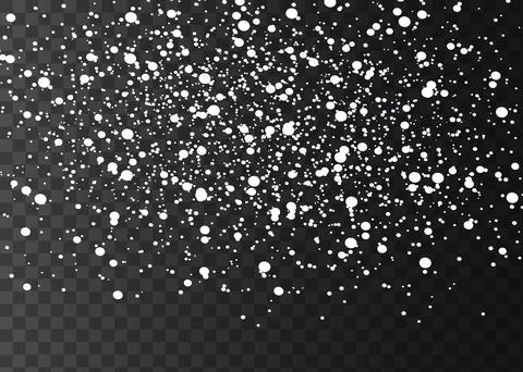 Vector snowfall isolated. Winter background. Snow overlay illustration Stock Illustration