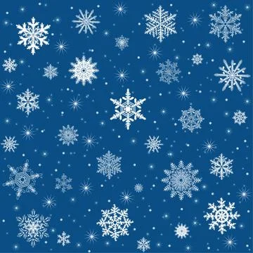 Vector snowflake background Stock Illustration