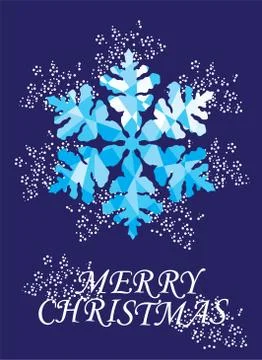 Vector snowflake background Stock Illustration