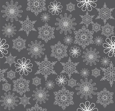 Vector Snowflake Background Stock Illustration