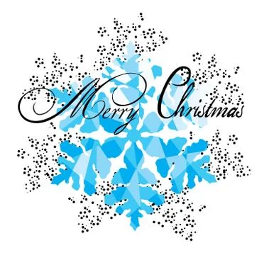 Vector Snowflake Card Stock Illustration