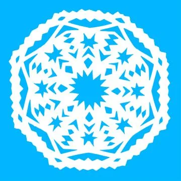 Vector snowflake. Christmas and winter theme. Stock Illustration