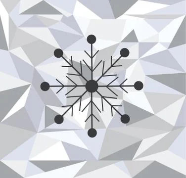 Vector Snowflake Diamond Background Stock Illustration
