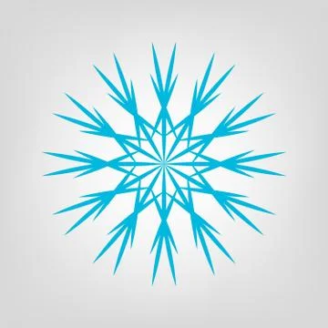 Vector snowflake graphic icon. Stockillustratie