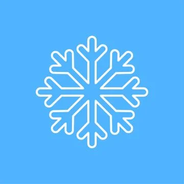 Vector snowflake icon. Eps10 Stock Illustration