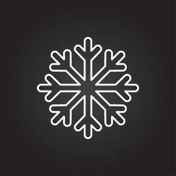 Vector snowflake icon Stock Illustration
