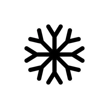 Vector snowflake icon on a white background Stock Illustration
