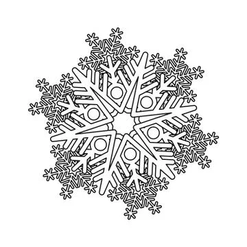 Vector snowflake Stock Illustration
