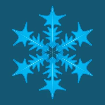 Vector snowflake logo. Stock Illustration