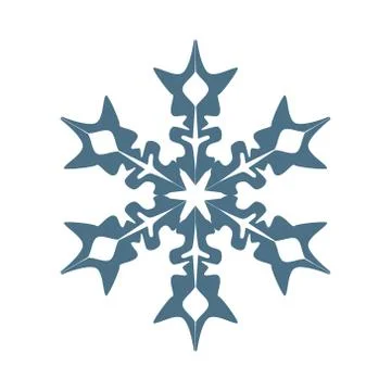 Vector snowflake logo. Stock Illustration