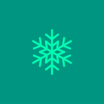 Vector snowflake silhouette Stock Illustration