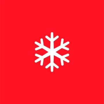 Vector snowflake silhouette Stock Illustration