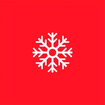 Vector snowflake silhouette Stock Illustration