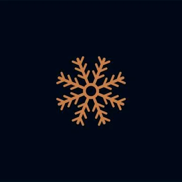 Vector snowflake silhouette Stock Illustration
