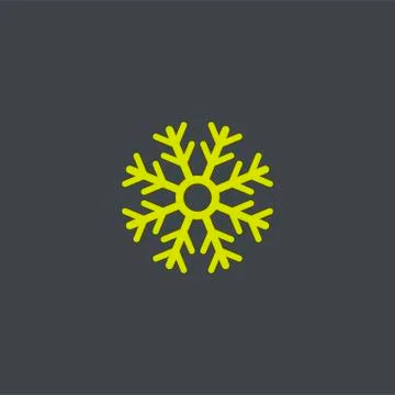 Vector snowflake silhouette Stock Illustration