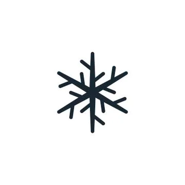 Vector snowflake silhouette Stock Illustration