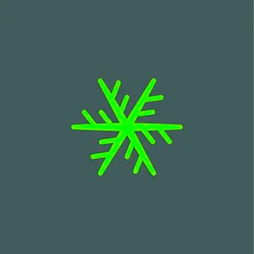 Vector snowflake silhouette Stock Illustration