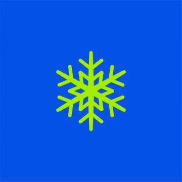 Vector snowflake silhouette. Winter symbol. Vector illustration Stock Illustration