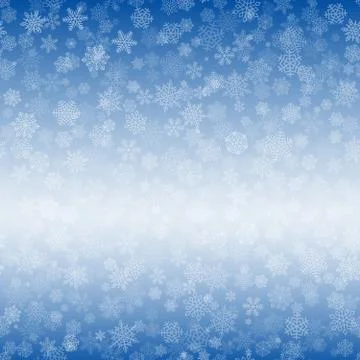 Vector Snowflakes Background for Christmas Stock Illustration