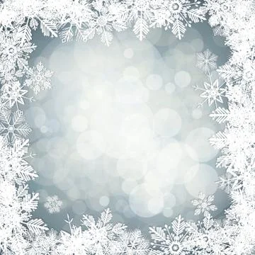 Vector snowflakes background Stock Illustration