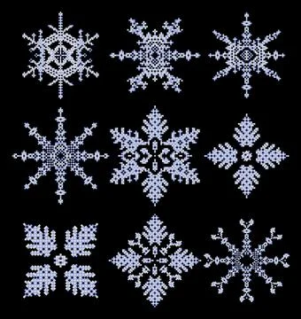 Vector snowflakes Stock Illustration