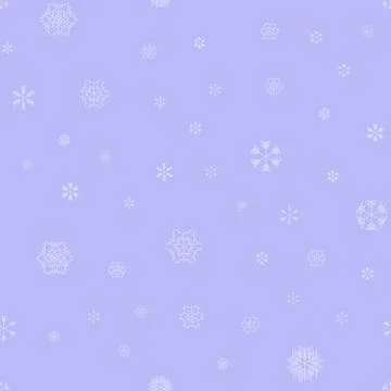 Vector snowflakes seamless pattern 스톡 일러스트