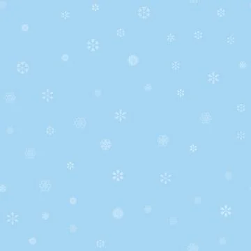 Vector snowflakes seamless pattern 库存插图