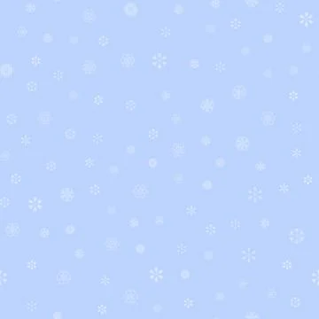 Vector snowflakes seamless pattern 스톡 일러스트