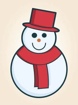 Vector snowman Stock Illustration