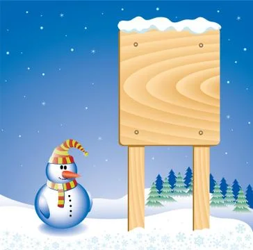 Vector snowman Stock Illustration
