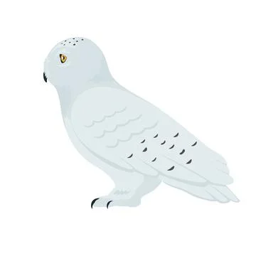 Vector snowy owl Stock Illustration