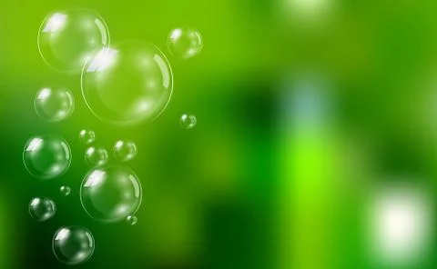 Vector soap bubble background Stock Illustration