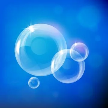Vector soap bubble Stock Illustration