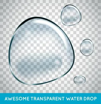 Vector Soap Water Bubbles Set. Transparent Isolated Realistic Design Elements Stock Illustration