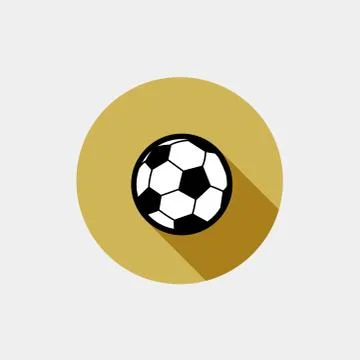 Vector soccer ball icon flat modern icon Stock Illustration