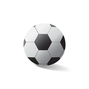 Vector soccer ball isolated on white background Stock Illustration