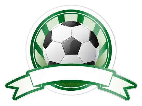 Vector soccer emblem Stock Illustration