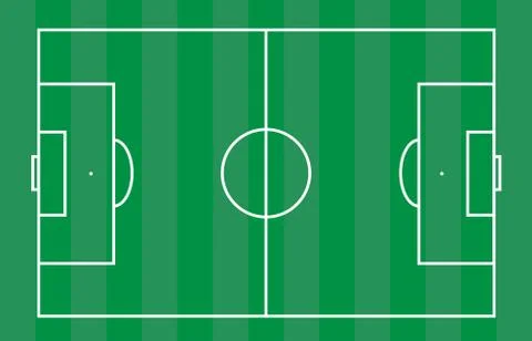 Vector soccer field Stock Illustration