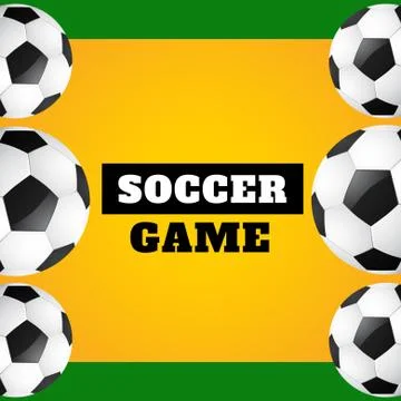 Vector soccer game Illustrazione stock