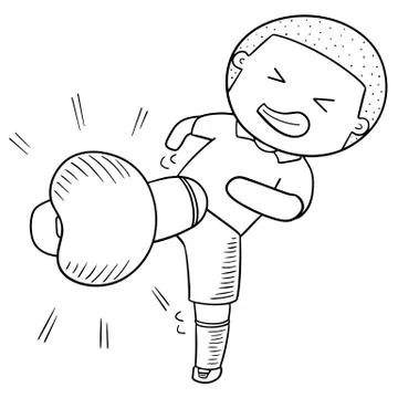 Vector of soccer player Stock Illustration